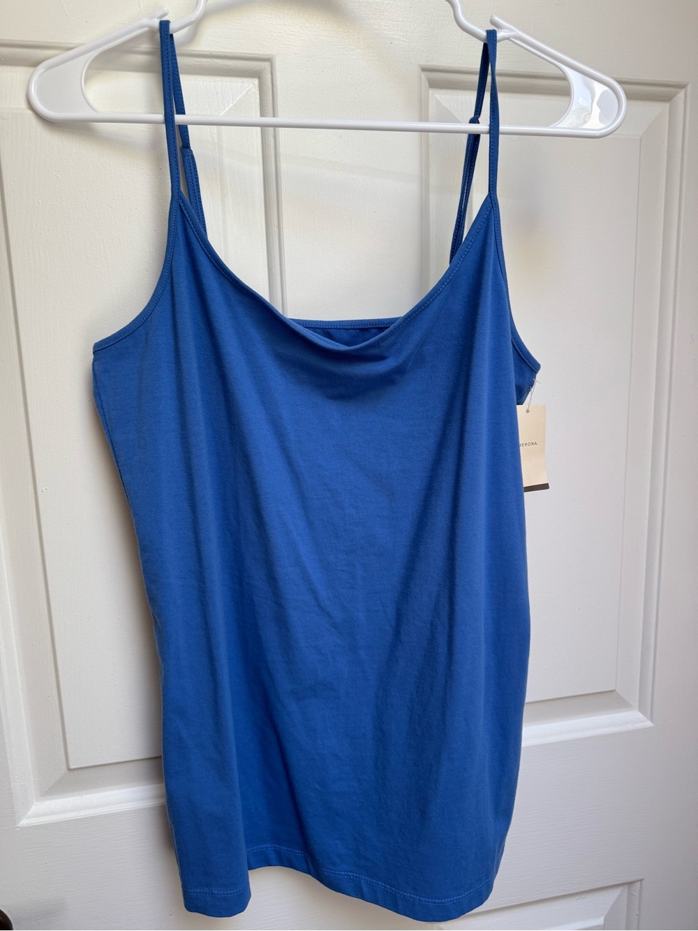 MERONA NWT Adjustable Strap Sleeveless Stretchy Tank Top Blue size Large